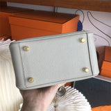  Clean-Lined satchel carried on shoulder