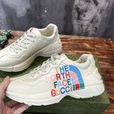 Gucci bold contrast luxury sneakers view 7 signature lace-up style