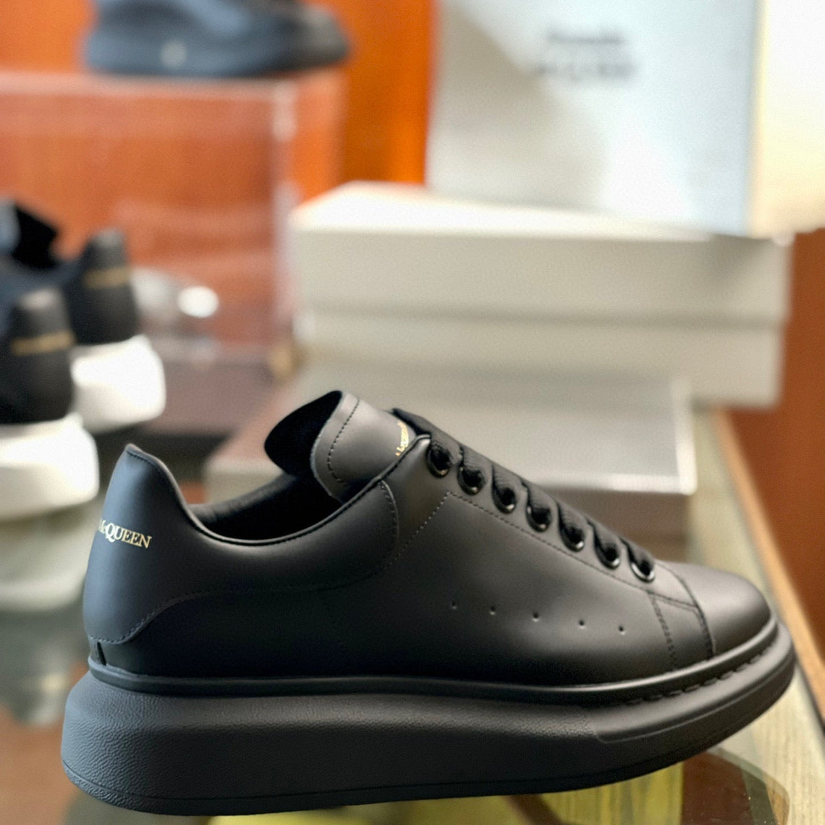 Alexander McQueen Trainers Nd detail shot – authentic designer craftsmanship
