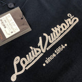 Flat lay presentation of Louis Vuitton cotton t-shirt with runway-inspired design