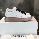 Alexander McQueen Nude High-Top Sneakers - Back View