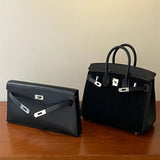  effortless structured bag detail view showing craftsmanship
