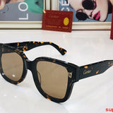 Close-up detail view of Cartier unisex sunglasses