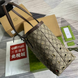 Side profile of statement premium women's handbag – women's everyday handbag