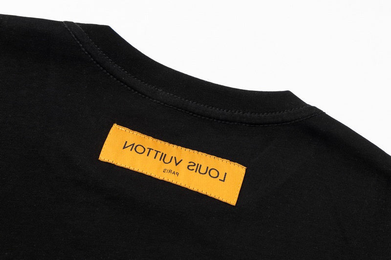 Back view of Louis Vuitton cotton t-shirt with logo-detail design