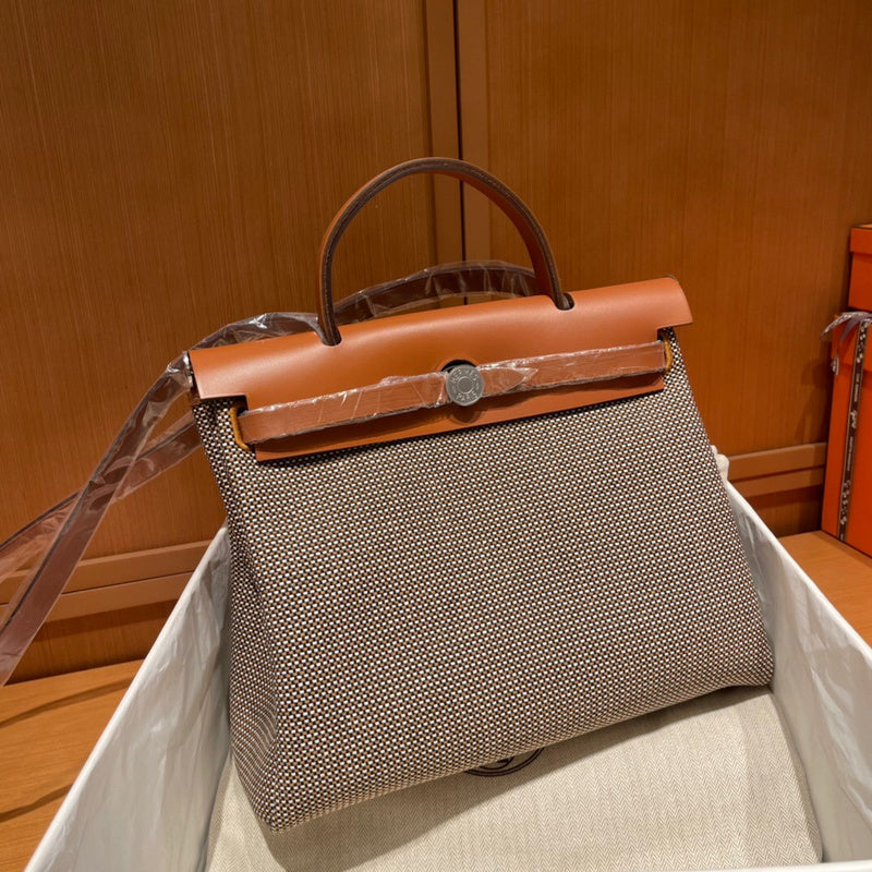 Side view of statement structured handbag
