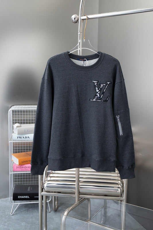 Back view of Louis Vuitton luxury clothing with relaxed-fit cut