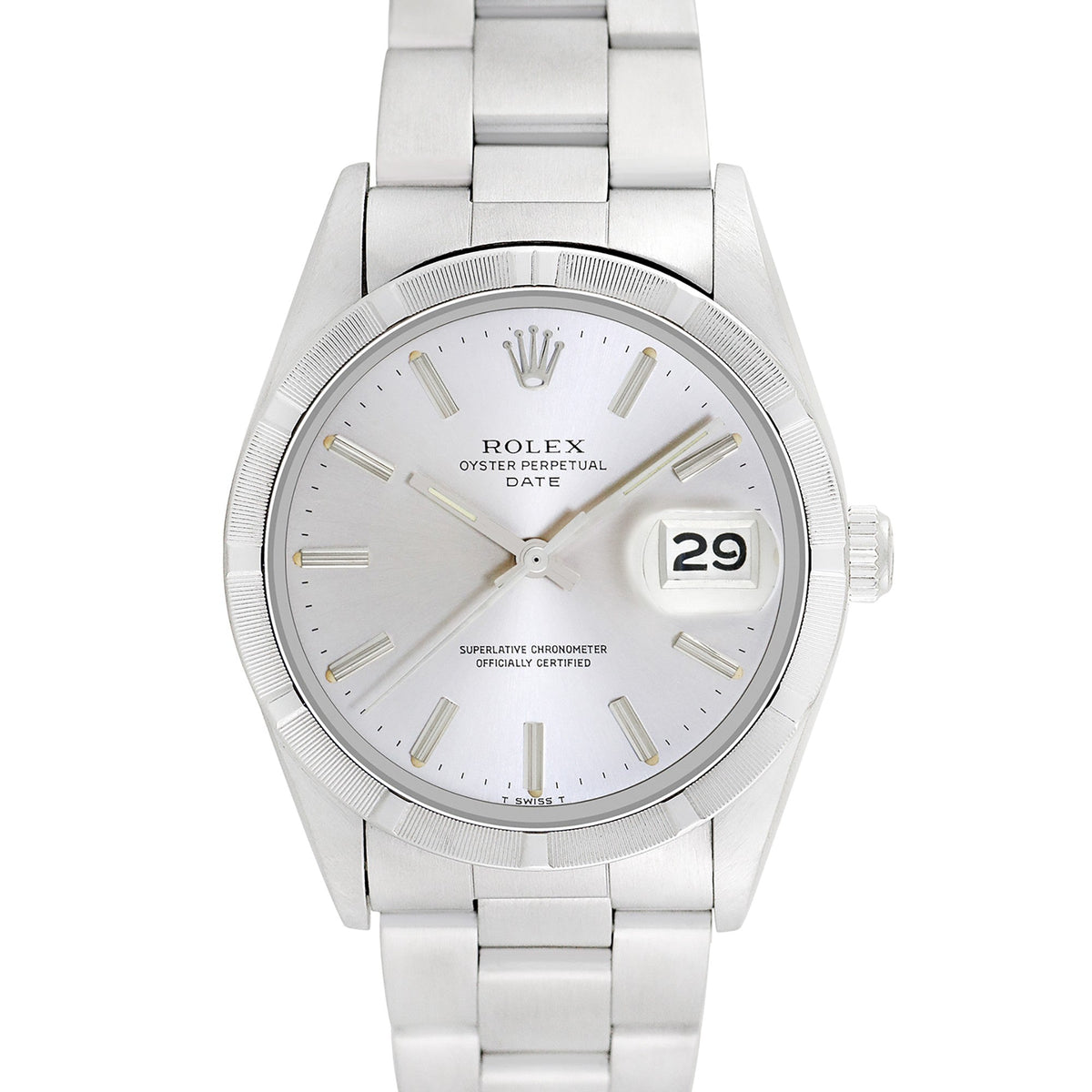 Side view of Rolex men's watch