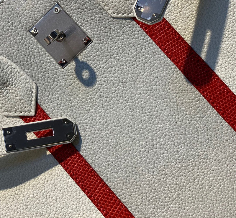 Tailored bag shown from front angle