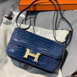 Close-up detail of sophisticated bag design