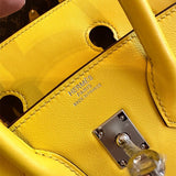 Side view of sophisticated structured handbag