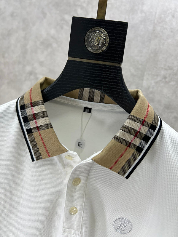 Close-up of Burberry designer clothing craftsmanship
