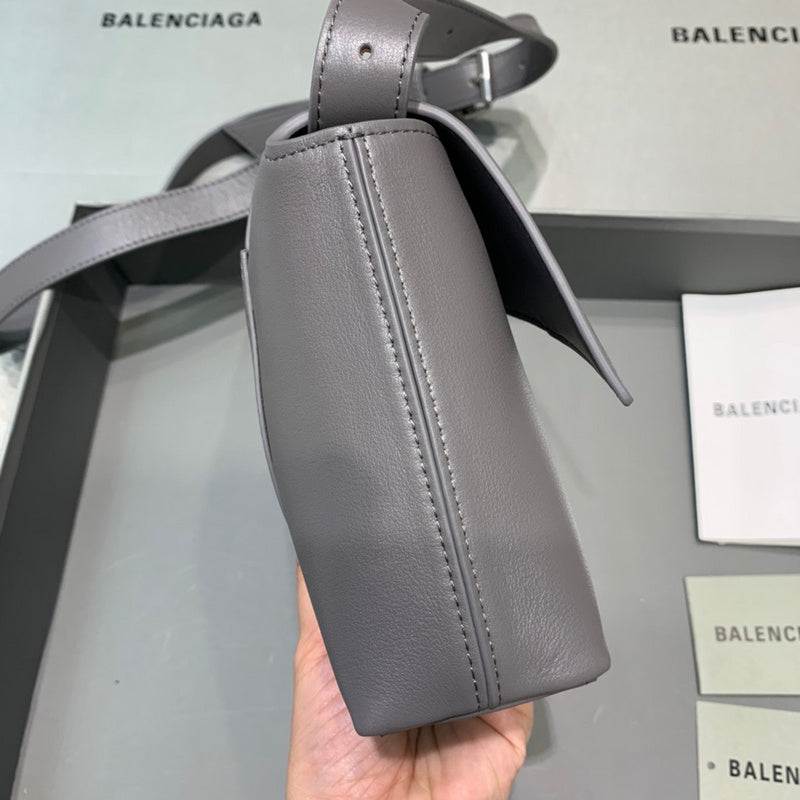 Contemporary Faux Leather Handbag - Polished Finish | Women's Statement Accessory #515 - back view (image 4) of designer-inspired handbag