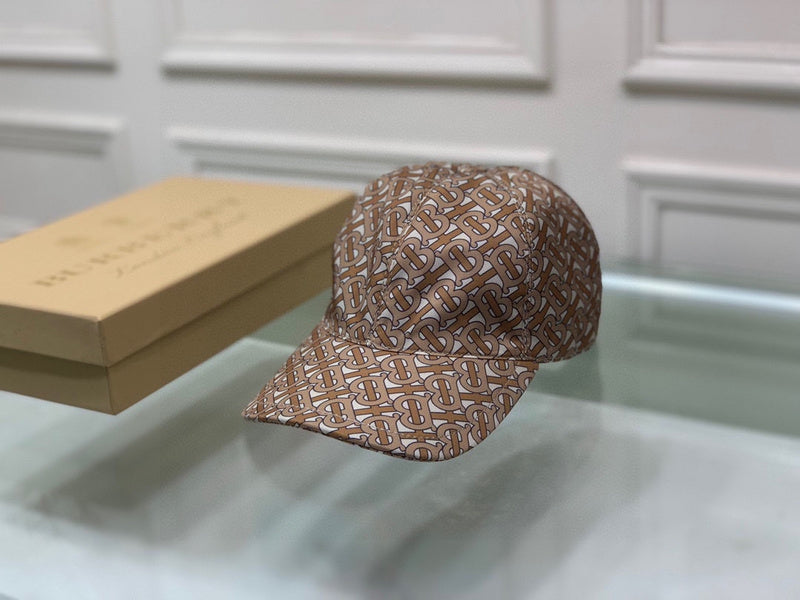 Close-up detail view of Burberry unisex cap