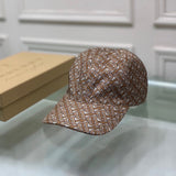 Close-up detail view of Burberry unisex cap