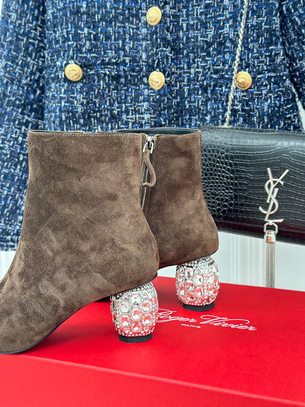 Close-up of Roger Vivier shoes craftsmanship