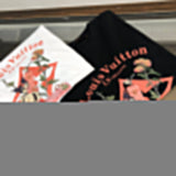 Side profile of Louis Vuitton cotton t-shirt with runway-inspired design
