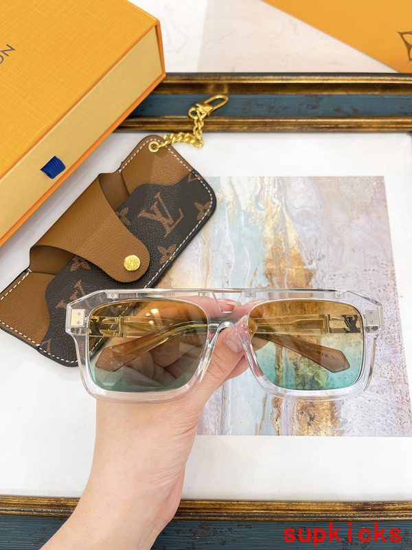 Lifestyle view of Louis Vuitton unisex sunglasses