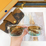 Lifestyle view of Louis Vuitton unisex sunglasses