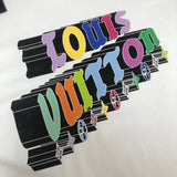 Flat lay presentation of Louis Vuitton cotton t-shirt with label-forward styling