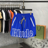 Back view of Rhude luxury clothing with logo-detail design