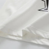 Close-up detail shot of Louis Vuitton cotton t-shirt with monogram-inspired silhouette