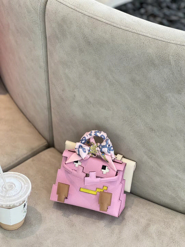 Close-up detail of timeless bag design