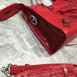 Contemporary Premium PU Leather Handbag - Polished Finish | Women's Premium Handbag #967 - texture close-up (image 9) of designer-inspired handbag