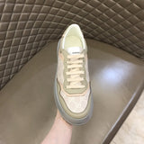 Gucci tonal black luxury sneakers view 4 classic court silhouette