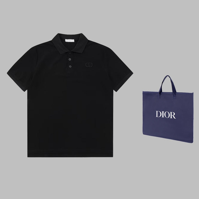 Front view of Polo cotton polo shirt with logo-detail design