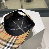 Side view of Burberry unisex cap