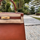 Close-up detail of structured bag design
