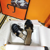 Hermès Red Platform Sandals - Lifestyle Styling Shot