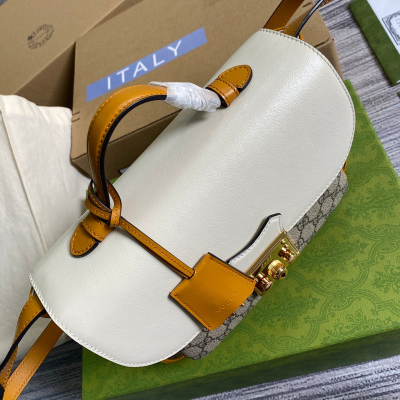 Back view of signature polished women's handbag – women's premium purse