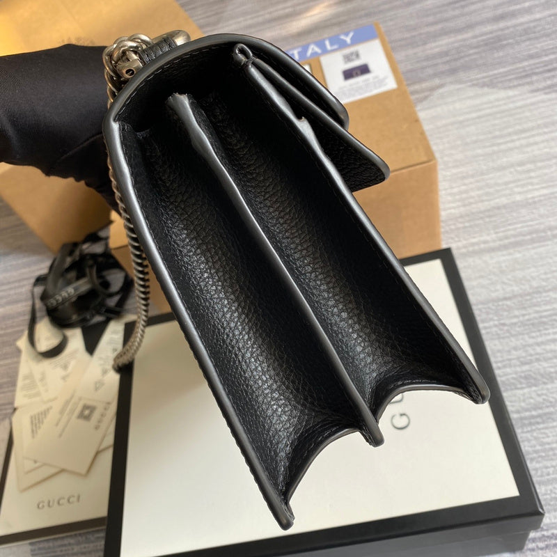 Top view of classic premium women's handbag – women's designer-style accessory