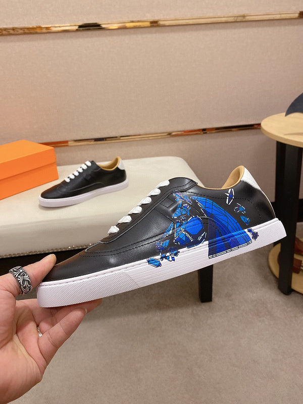 Hermes shoes Style 187 - front view, refined designer finish