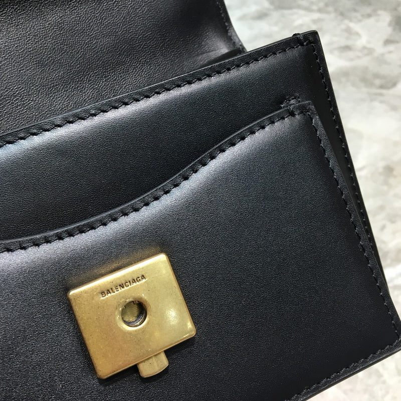 Statement Vegan Leather Handbag - Sleek Minimalist Lines | Women's Everyday Carry Handbag #854 - alternate angle view (image 8) of designer-inspired handbag