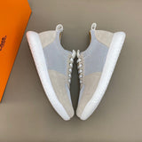 Hermès Red Chunky Platform Sneakers - Lifestyle Styling Shot