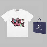 Front view of Louis Vuitton cotton t-shirt with logo-detail design