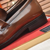 Hermès Grey Classic Ballet Flats - Toe Detail View
