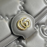 Back view of statement structured women's handbag – women's designer-style accessory