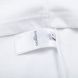 Side profile of Givenchy luxury clothing with signature branding