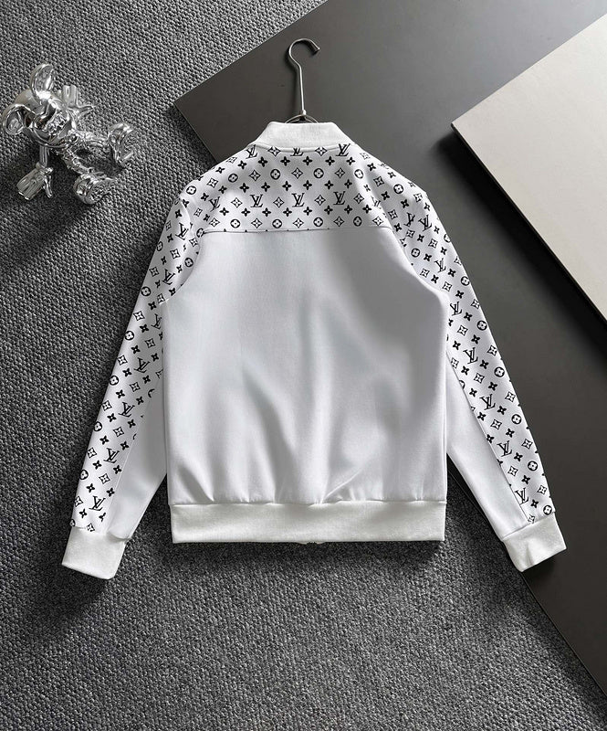 Front view of Louis Vuitton luxury clothing with runway-inspired design