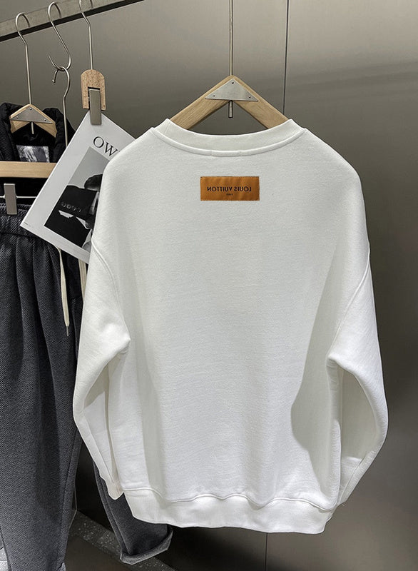 Side profile of Louis Vuitton luxury clothing with contemporary cut