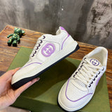 Gucci soft grey luxury sneakers view 8 premium leather build