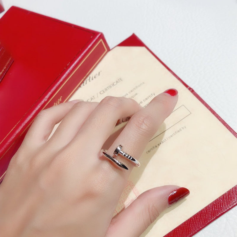 Side view of Cartier unisex jewelry piece