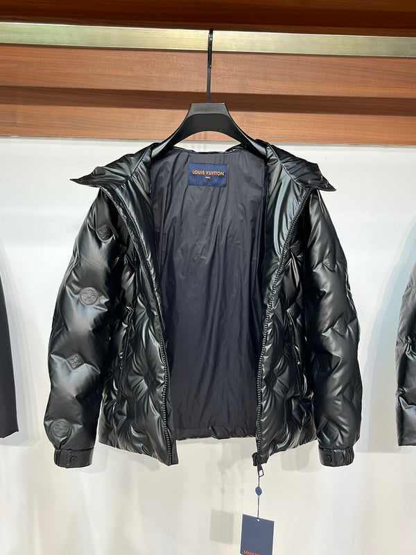 Front view of Louis Vuitton luxury clothing with everyday silhouette