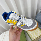 Gucci fresh white-and-black luxury sneakers view 4 signature lace-up style