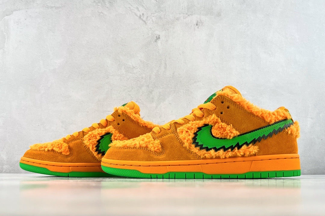 Front view of Nike Low Dead Bears premium dunk low dead bears