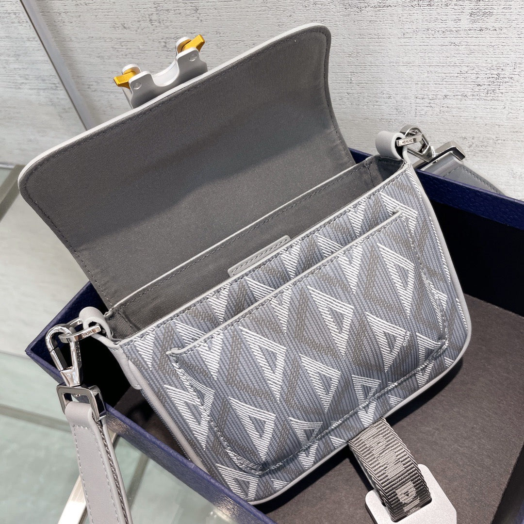 Front view of Christian Dior Mini Hit The Road Bag premium cd mini hit the road bag